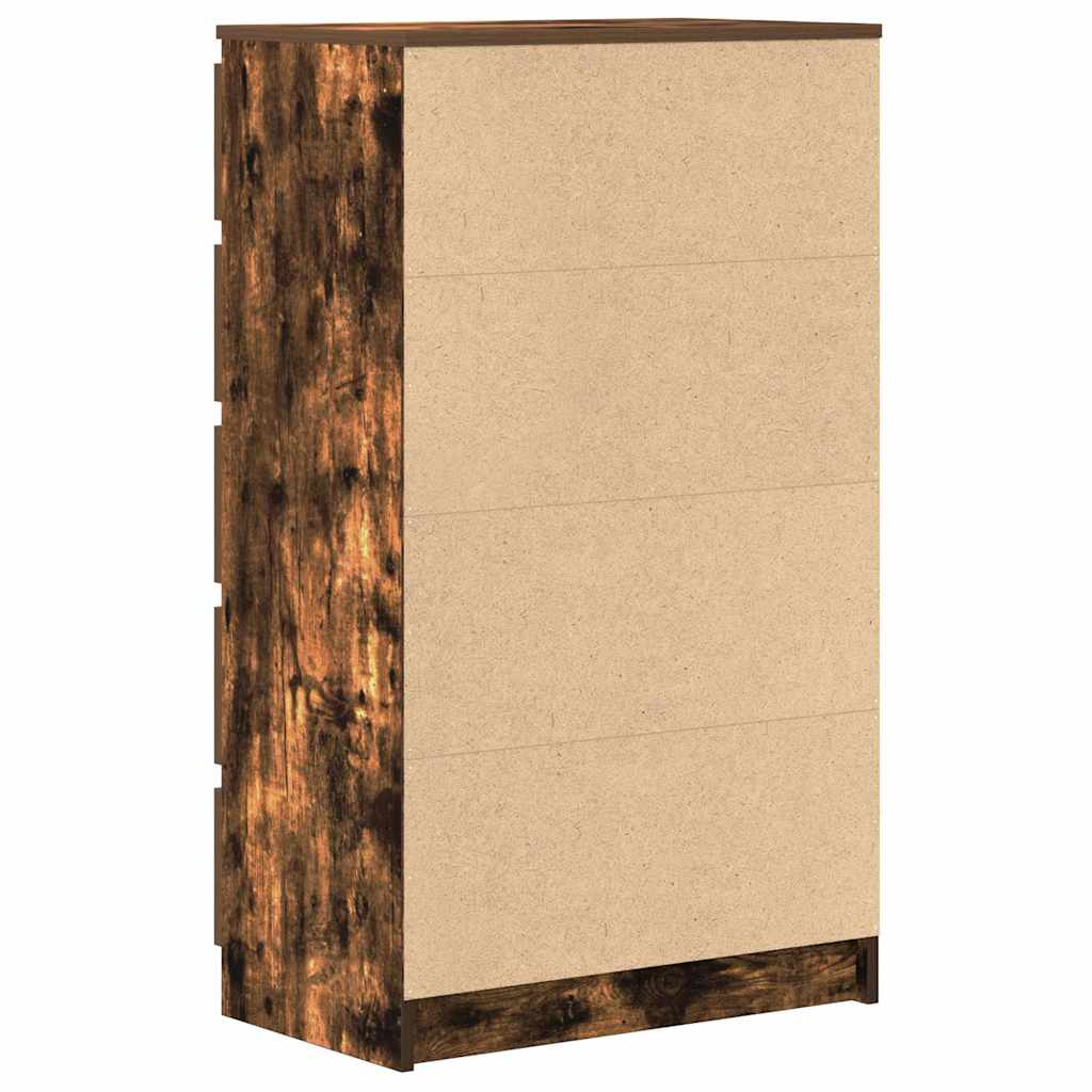 Schubladenschrank Räuchereiche 60x36x103 cm Holzwerkstoff