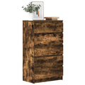 Schubladenschrank Räuchereiche 60x36x103 cm Holzwerkstoff