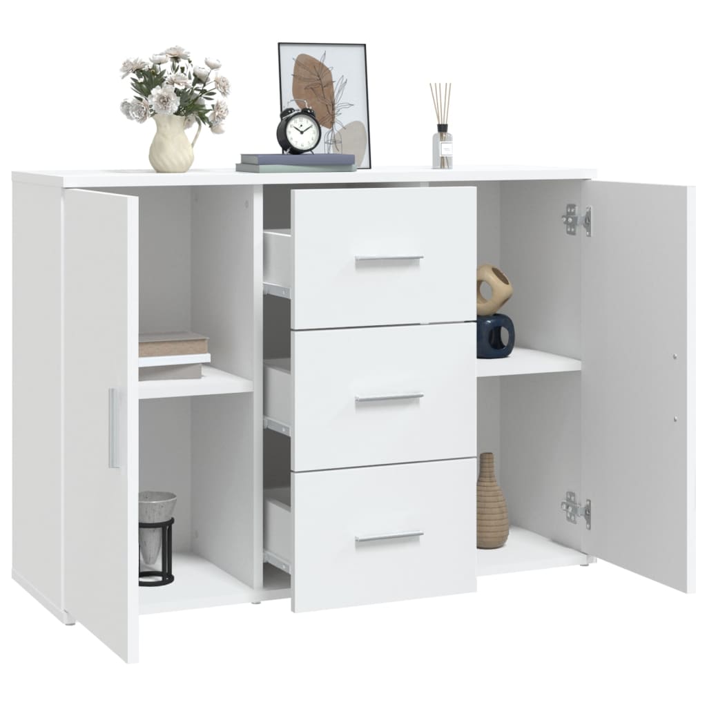 Sideboard Weiß 91x29,5x65 cm Holzwerkstoff
