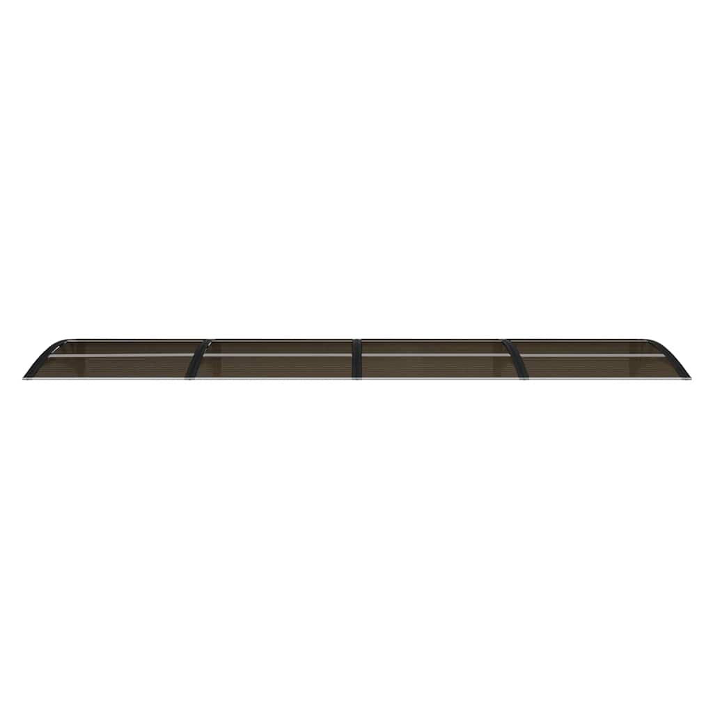 Türvordach Schwarz 350x75 cm Polycarbonat