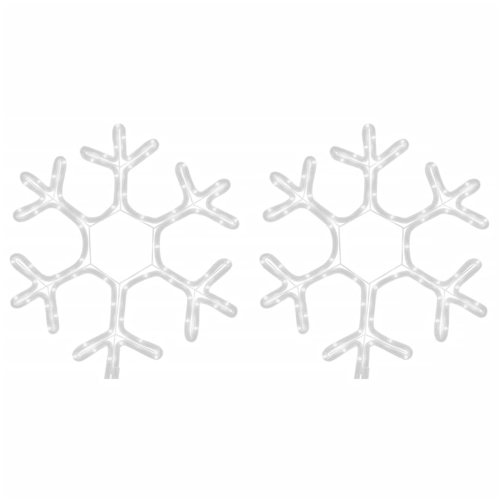 LED-Schneeflocken 2 Stk. Warmweiß 38x37 cm