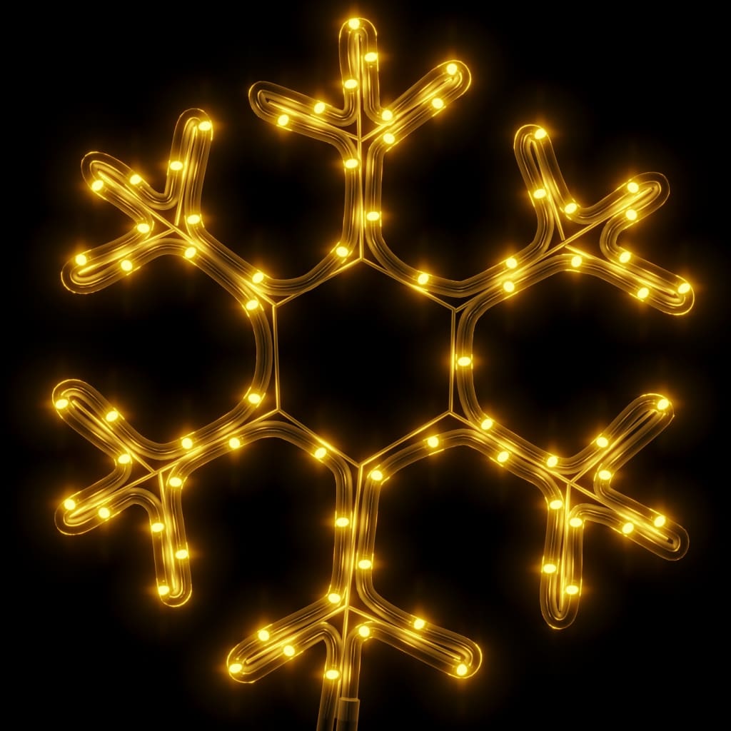 LED-Schneeflocken 2 Stk. Warmweiß 38x37 cm