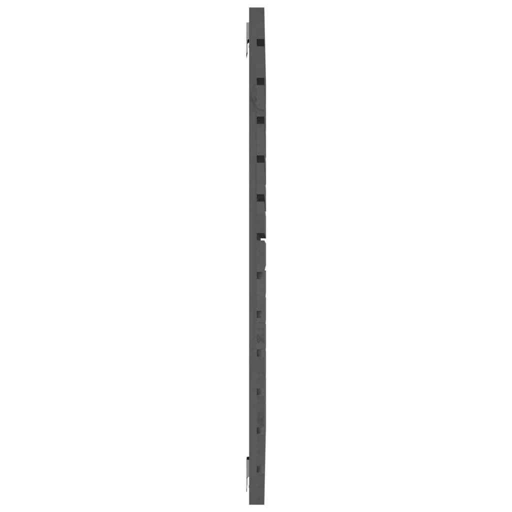 Wand-Kopfteil Grau 106x3x91,5 cm Massivholz Kiefer