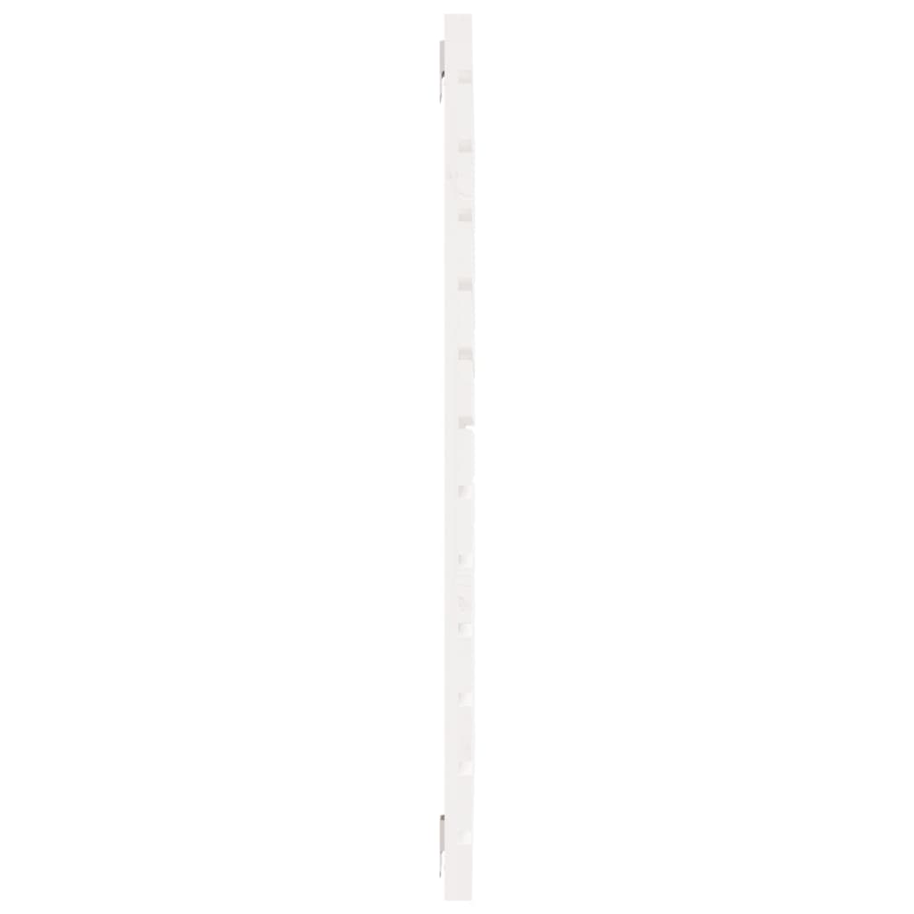 Wand-Kopfteil Weiß 96x3x91,5 cm Massivholz Kiefer