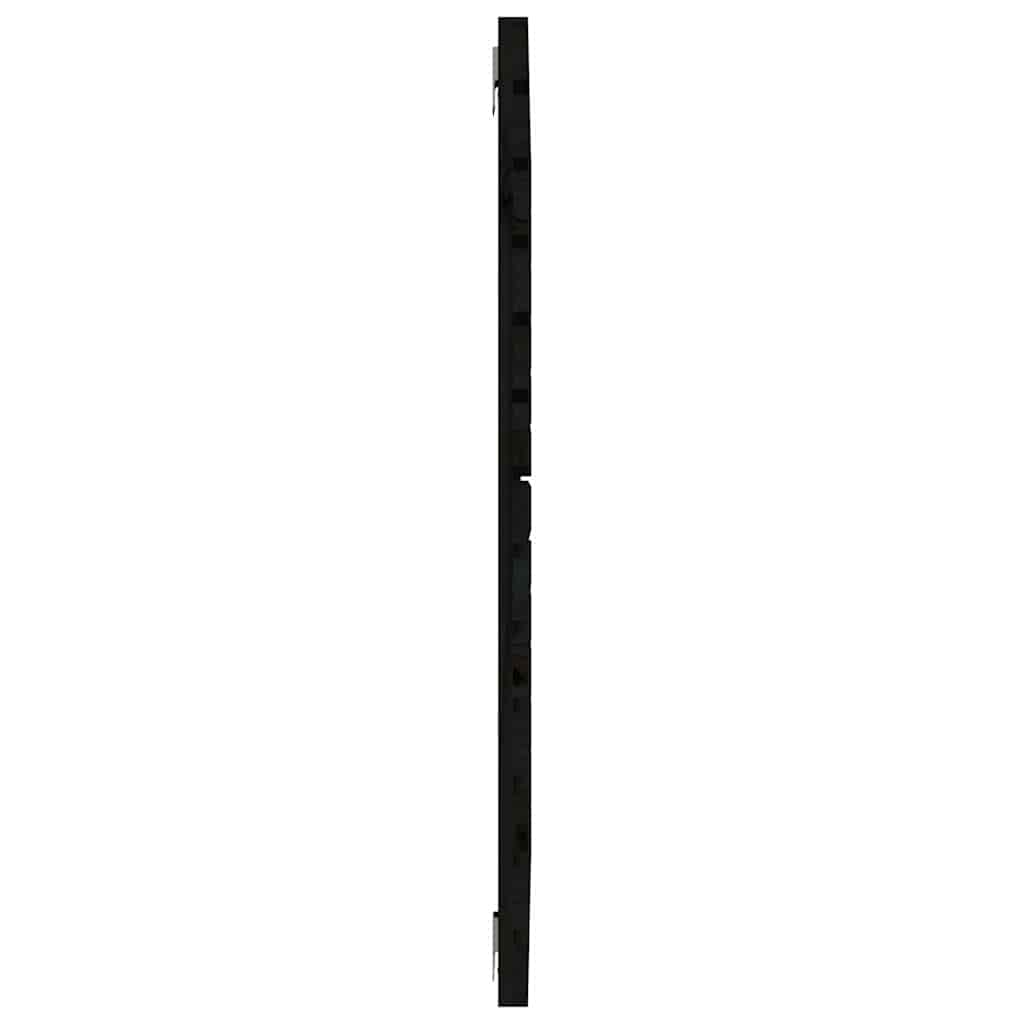 Wand-Kopfteil Schwarz 96x3x91,5 cm Massivholz Kiefer