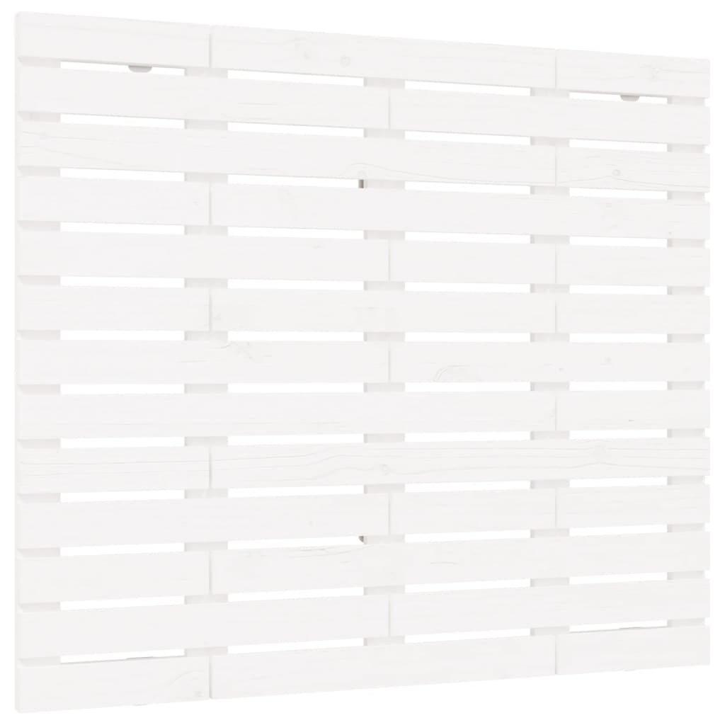 Wand-Kopfteil Weiß 146x3x91,5 cm Massivholz Kiefer