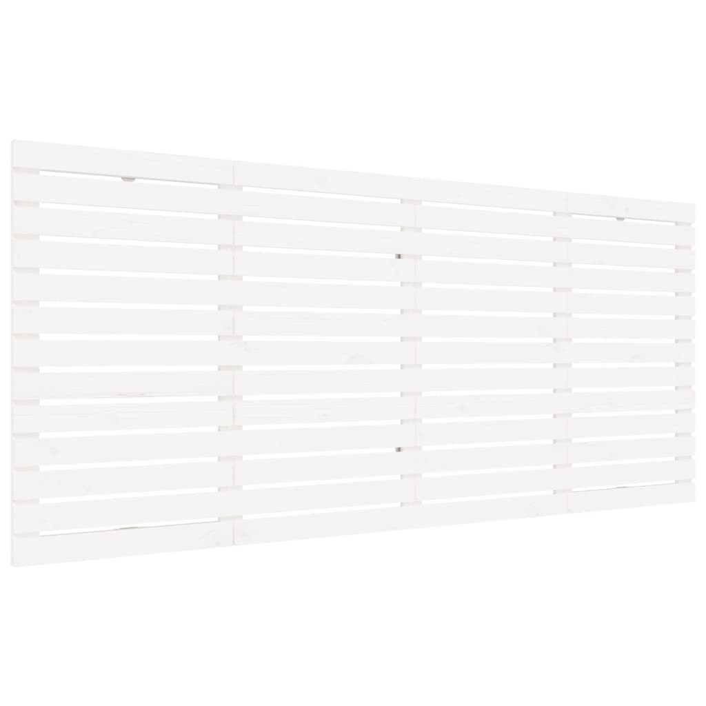 Wand-Kopfteil Weiß 166x3x91,5 cm Massivholz Kiefer