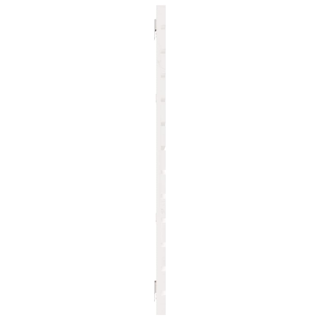 Wand-Kopfteil Weiß 166x3x91,5 cm Massivholz Kiefer