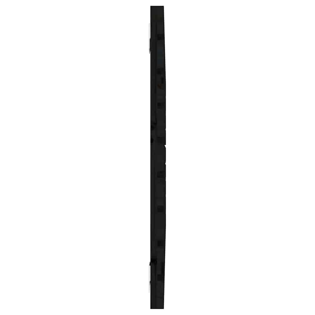 Wand-Kopfteil Schwarz 106x3x63 cm Massivholz Kiefer