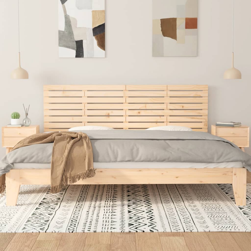Wand-Kopfteil 206x3x63 cm Massivholz Kiefer