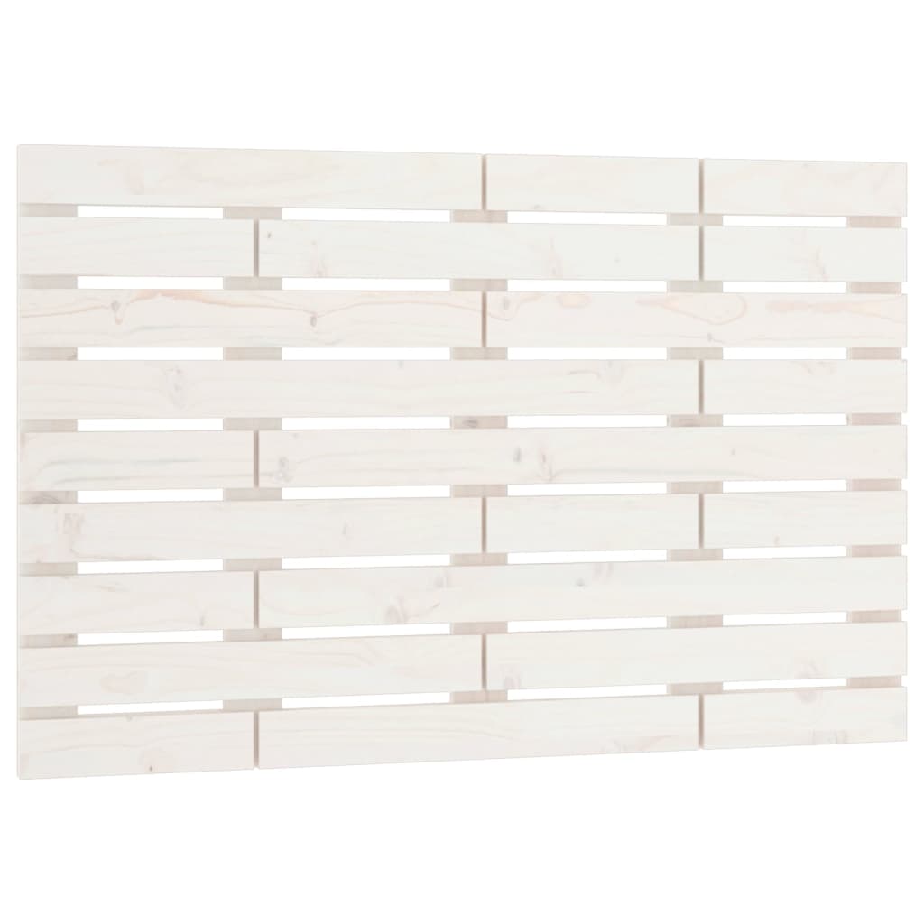 Wand-Kopfteil Weiß 96x3x63 cm Massivholz Kiefer