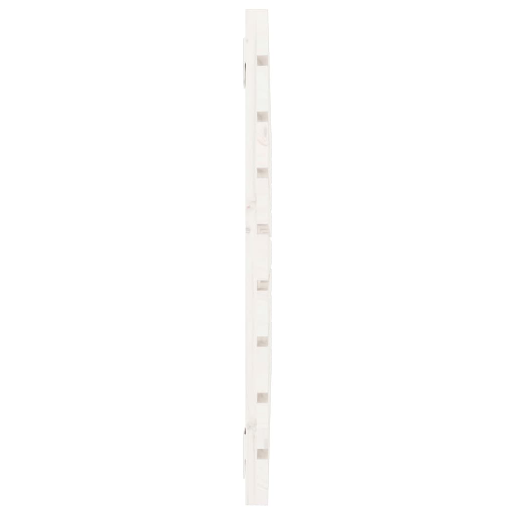 Wand-Kopfteil Weiß 96x3x63 cm Massivholz Kiefer