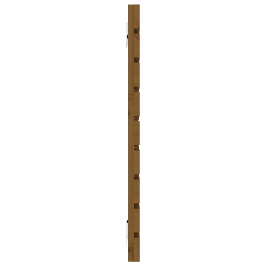Wand-Kopfteil Honigbraun 156x3x63 cm Massivholz Kiefer