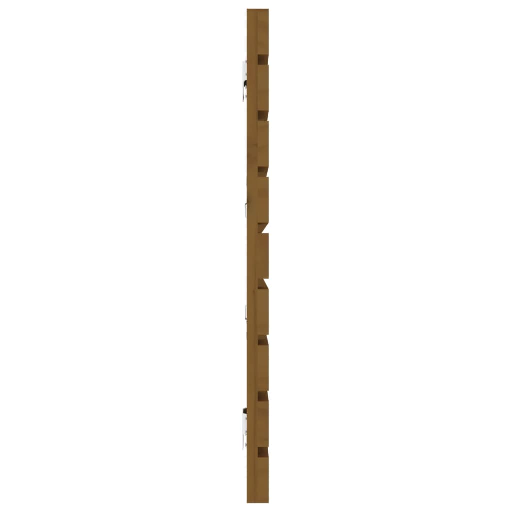 Wand-Kopfteil Honigbraun 166x3x63 cm Massivholz Kiefer
