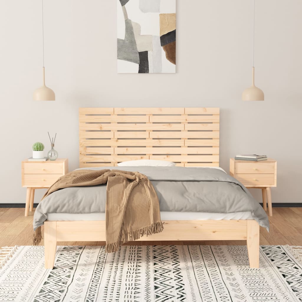 Wand-Kopfteil 141x3x63 cm Massivholz Kiefer