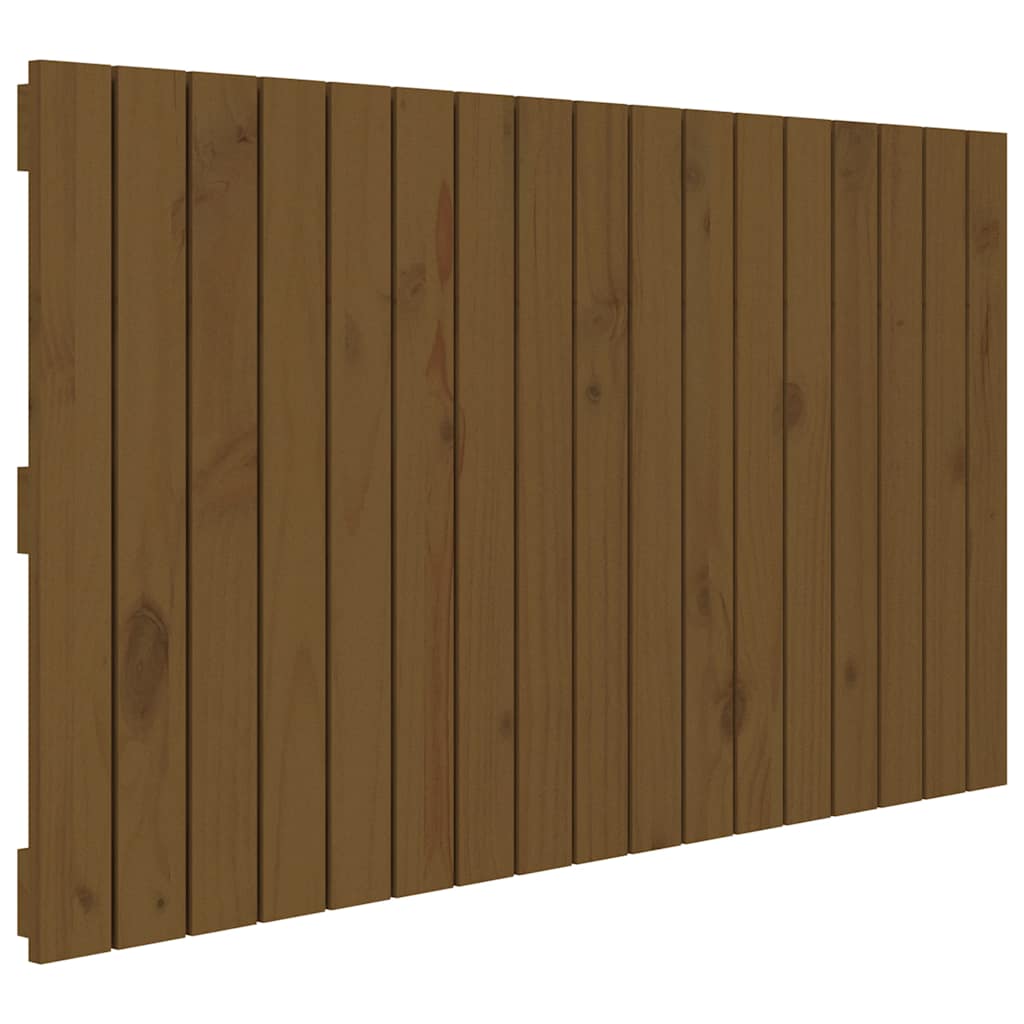 Wand-Kopfteil Honigbraun 108x3x60 cm Massivholz Kiefer