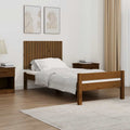 Wand-Kopfteil Honigbraun 95,5x3x60 cm Massivholz Kiefer