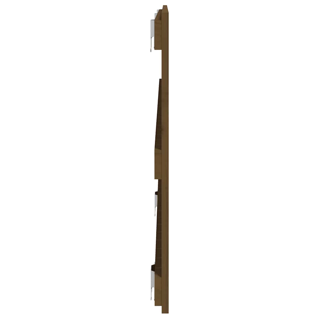 Wand-Kopfteil Honigbraun 127,5x3x60 cm Massivholz Kiefer
