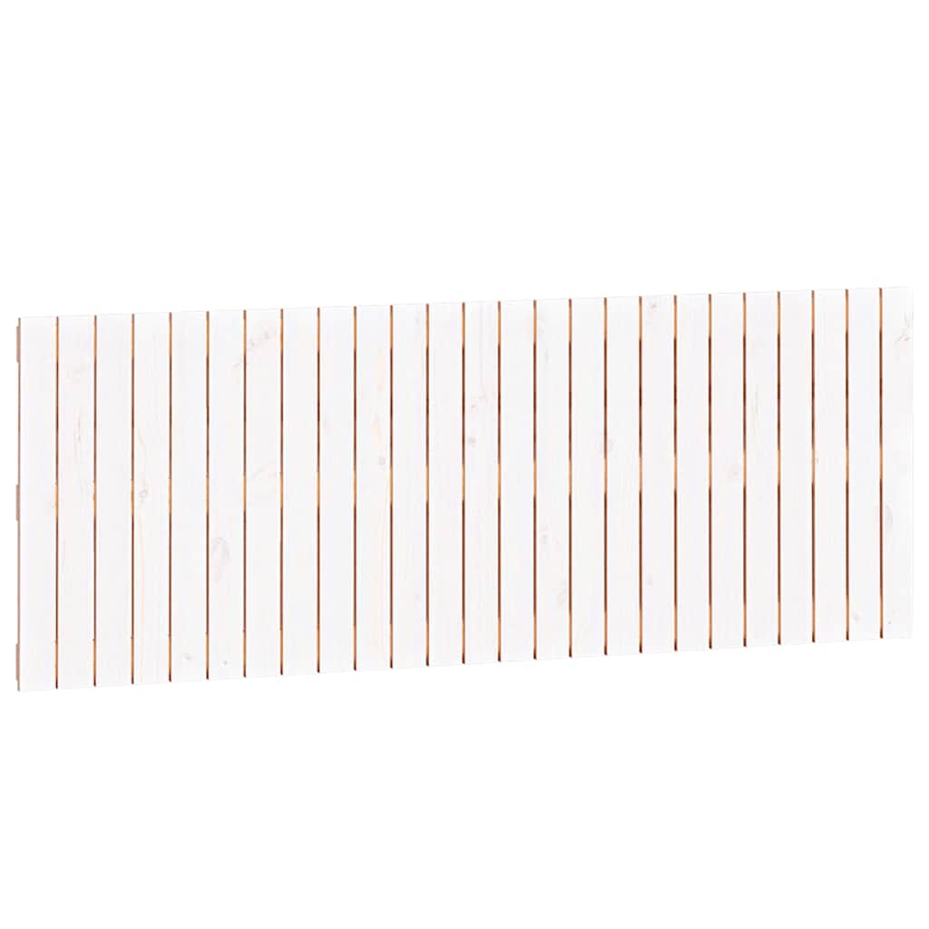 Wand-Kopfteil Weiß 159,5x3x60 cm Massivholz Kiefer