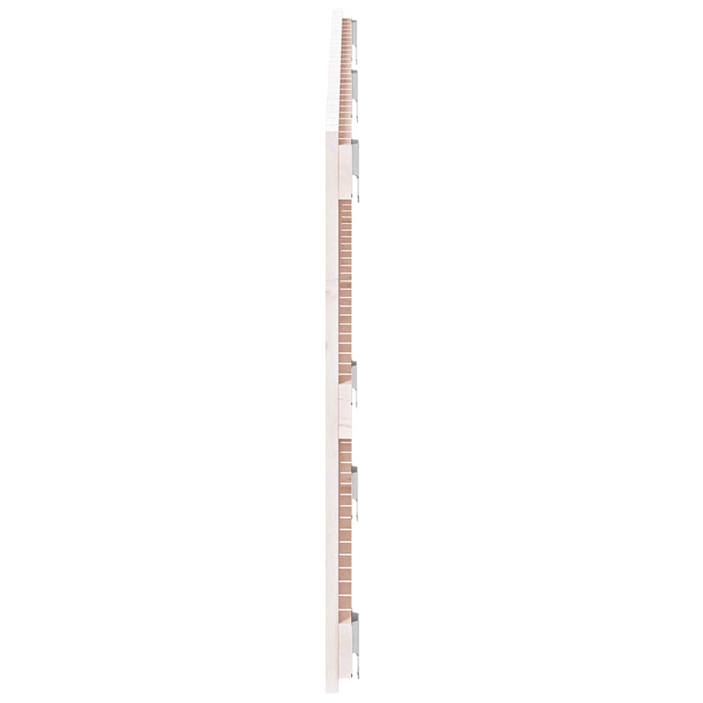 Wand-Kopfteil Weiß 159,5x3x60 cm Massivholz Kiefer
