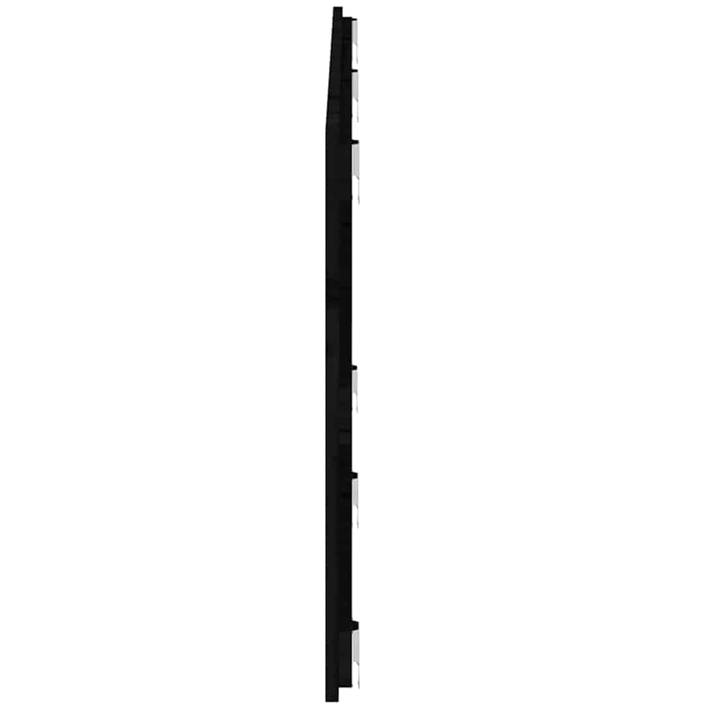 Wand-Kopfteil Schwarz 159,5x3x60 cm Massivholz Kiefer