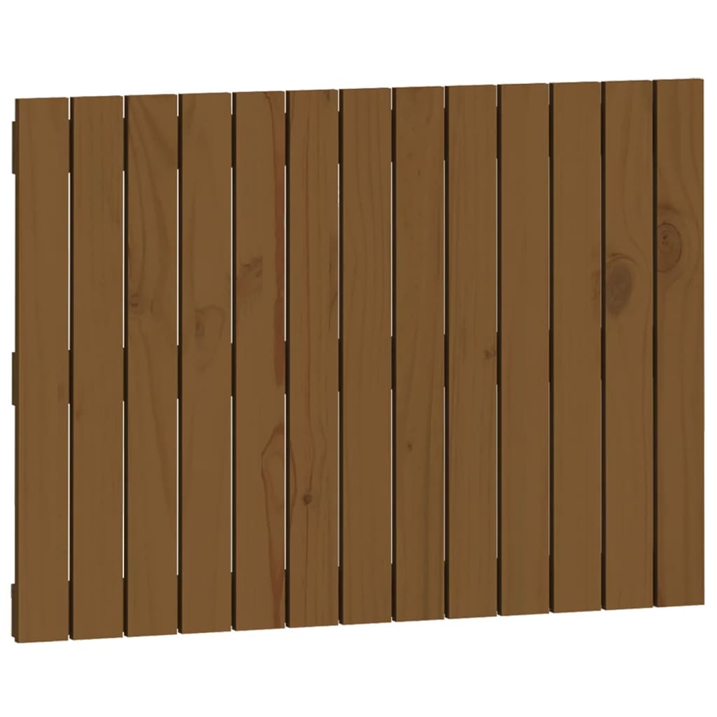 Wand-Kopfteil Honigbraun 82,5x3x60 cm Massivholz Kiefer