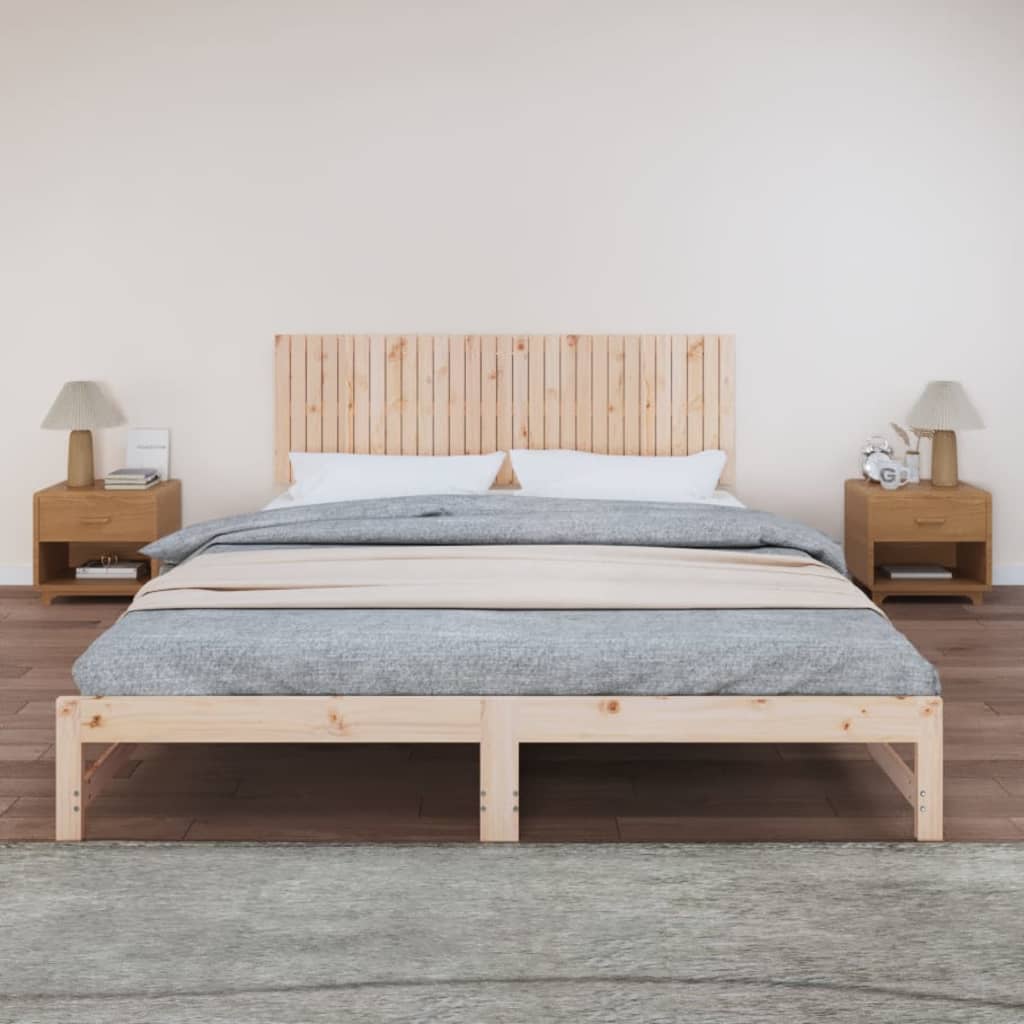 Wand-Kopfteil 185x3x60 cm Massivholz Kiefer