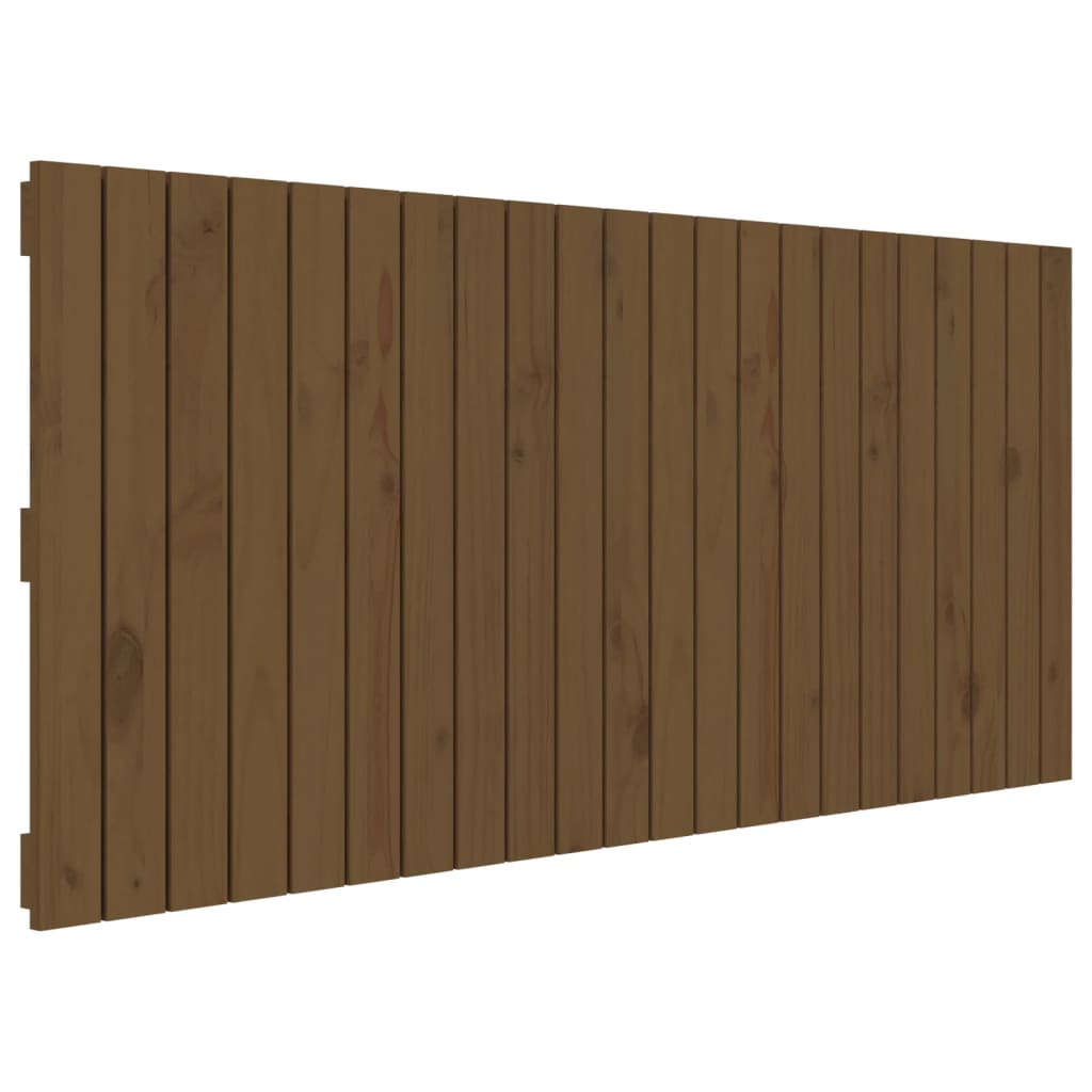 Wand-Kopfteil Honigbraun 140x3x60 cm Massivholz Kiefer