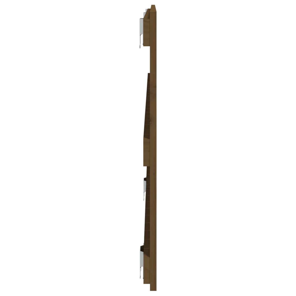 Wand-Kopfteil Honigbraun 140x3x60 cm Massivholz Kiefer