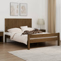 Wand-Kopfteil Honigbraun 140x3x60 cm Massivholz Kiefer