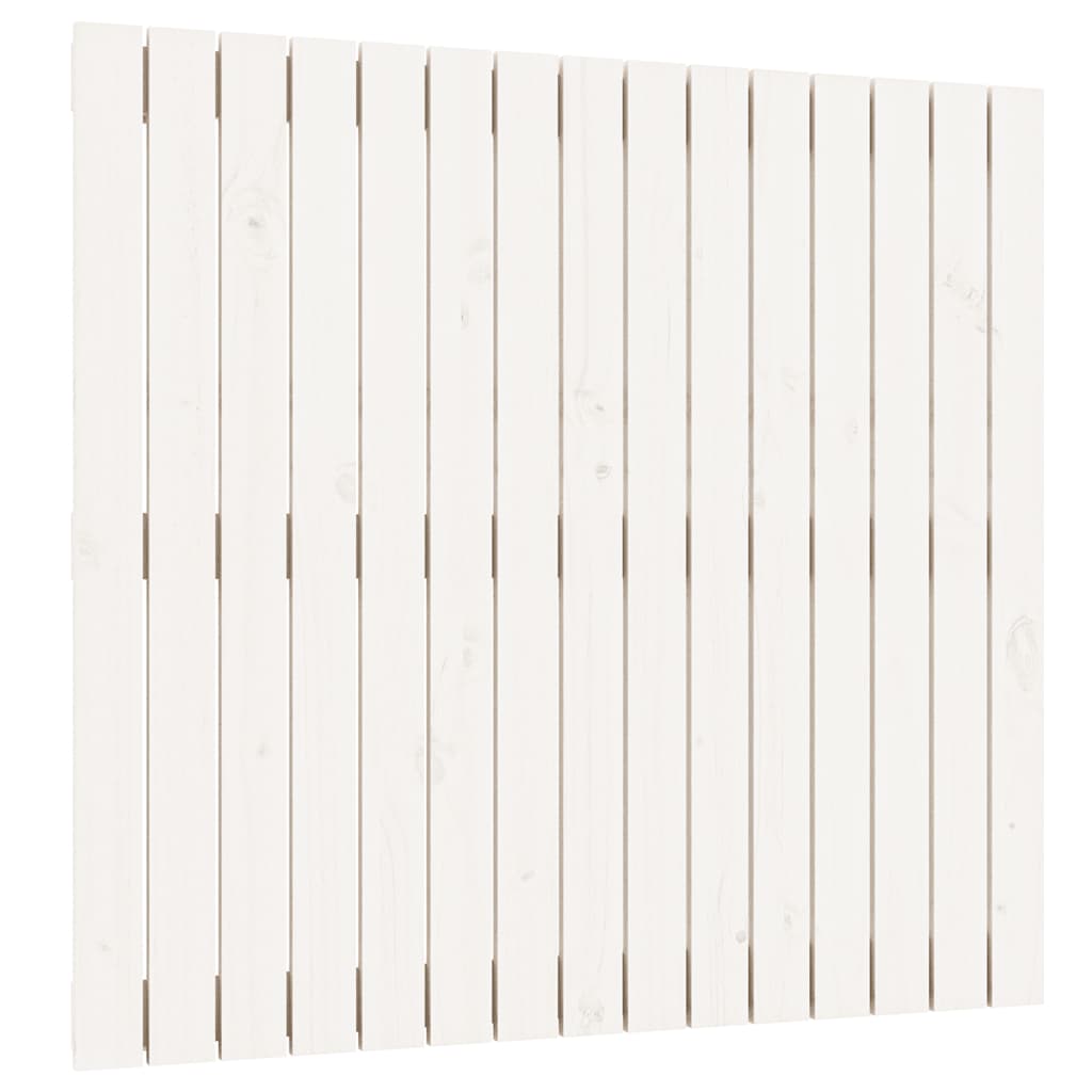 Wand-Kopfteil Weiß 95,5x3x90 cm Massivholz Kiefer