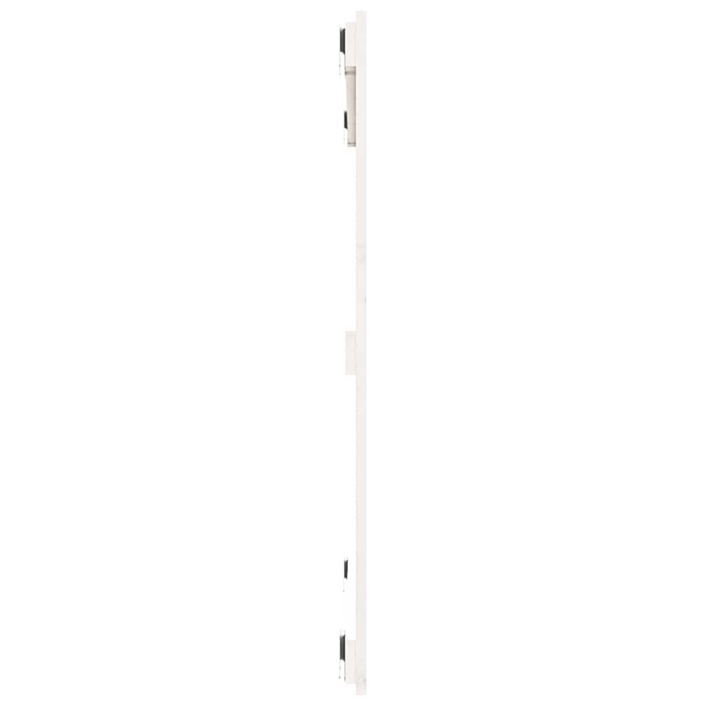 Wand-Kopfteil Weiß 95,5x3x90 cm Massivholz Kiefer
