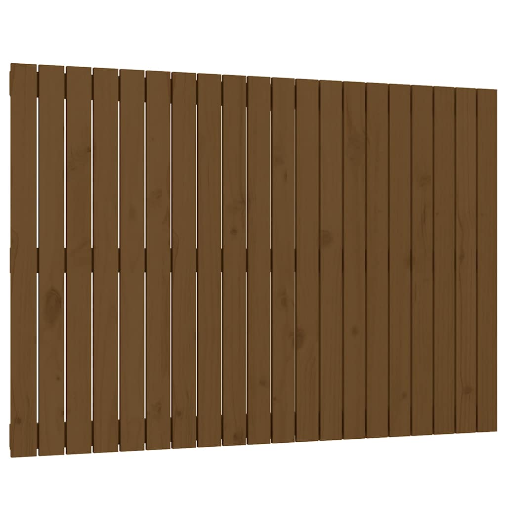 Wand-Kopfteil Honigbraun 127,5x3x90 cm Massivholz Kiefer
