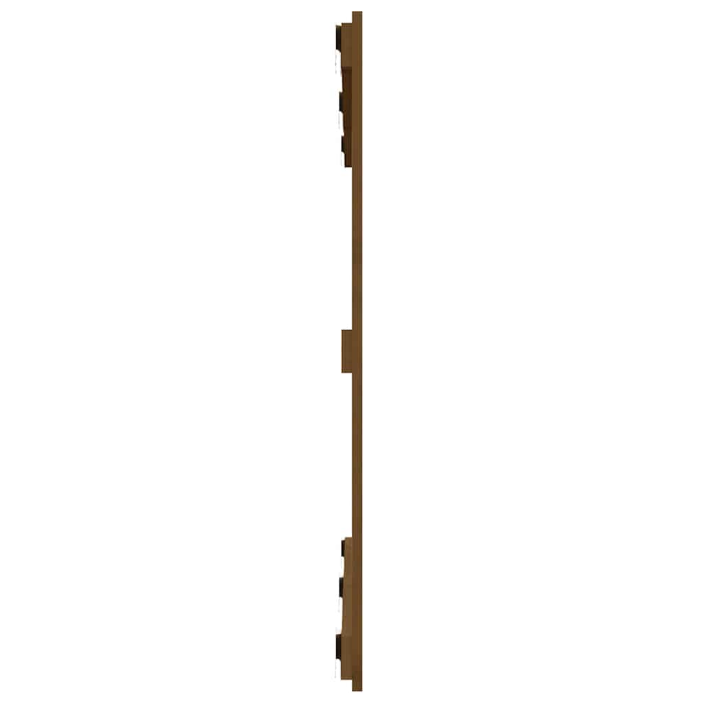 Wand-Kopfteil Honigbraun 127,5x3x90 cm Massivholz Kiefer