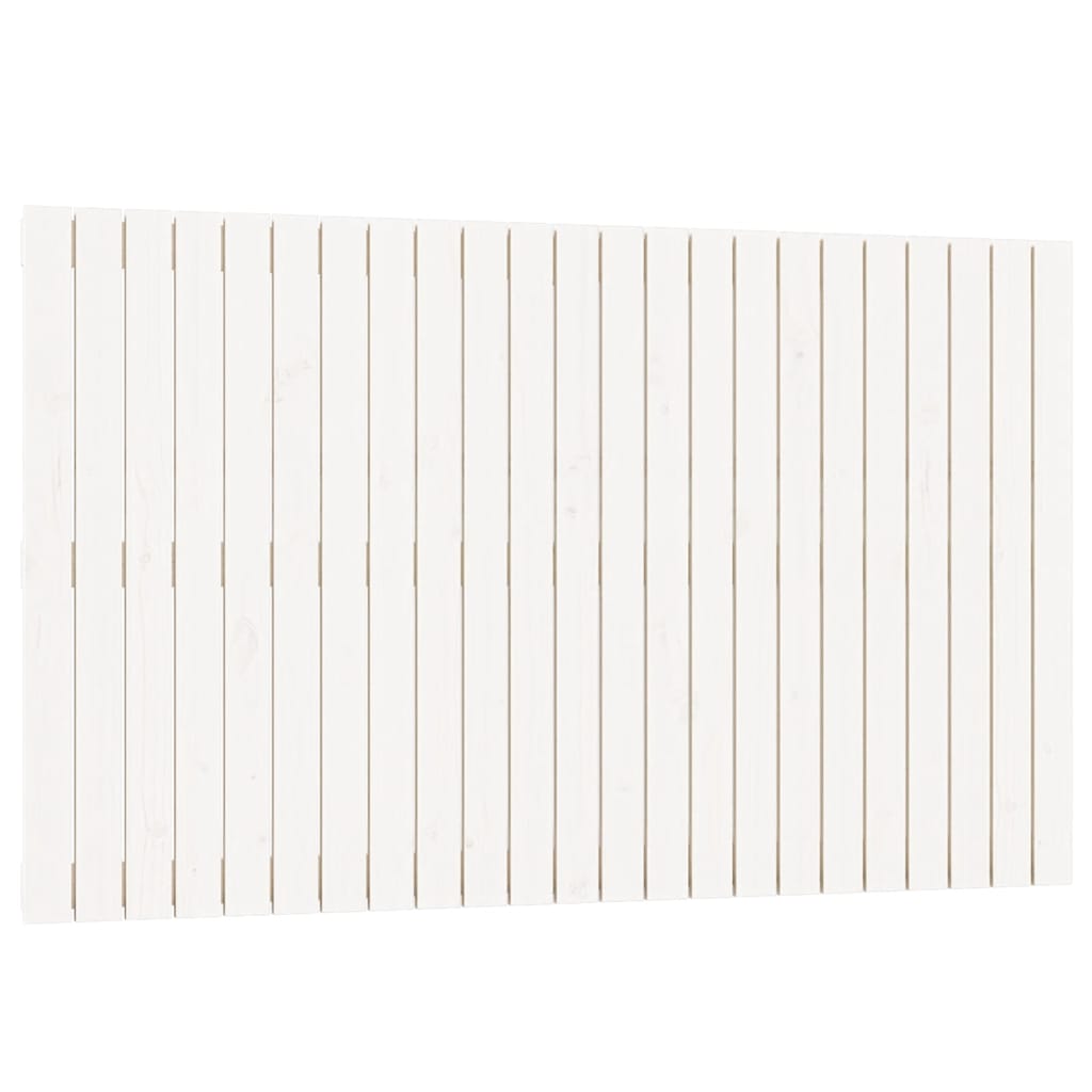 Wand-Kopfteil Weiß 147x3x90 cm Massivholz Kiefer