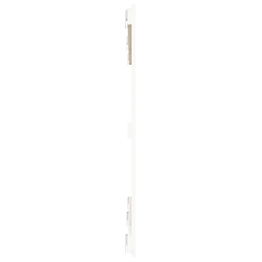 Wand-Kopfteil Weiß 147x3x90 cm Massivholz Kiefer