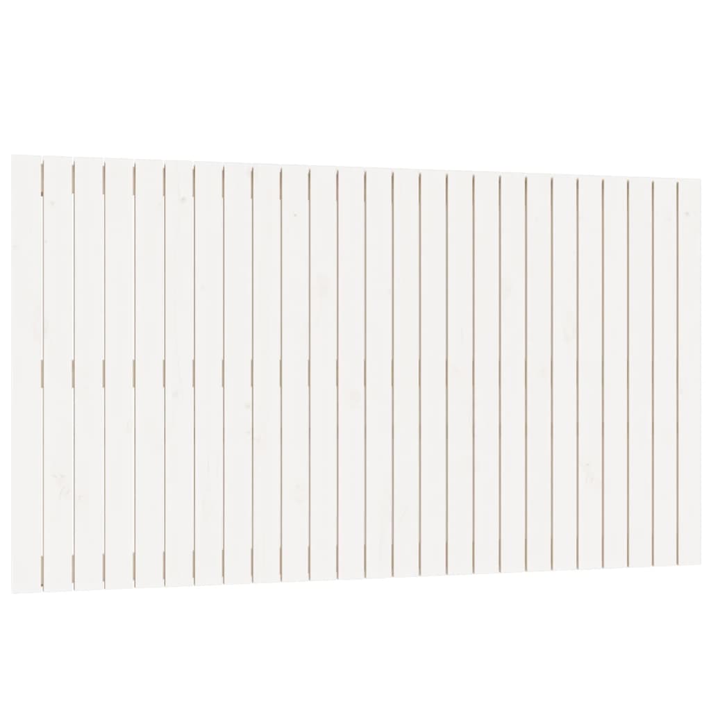 Wand-Kopfteil Weiß 159,5x3x90 cm Massivholz Kiefer
