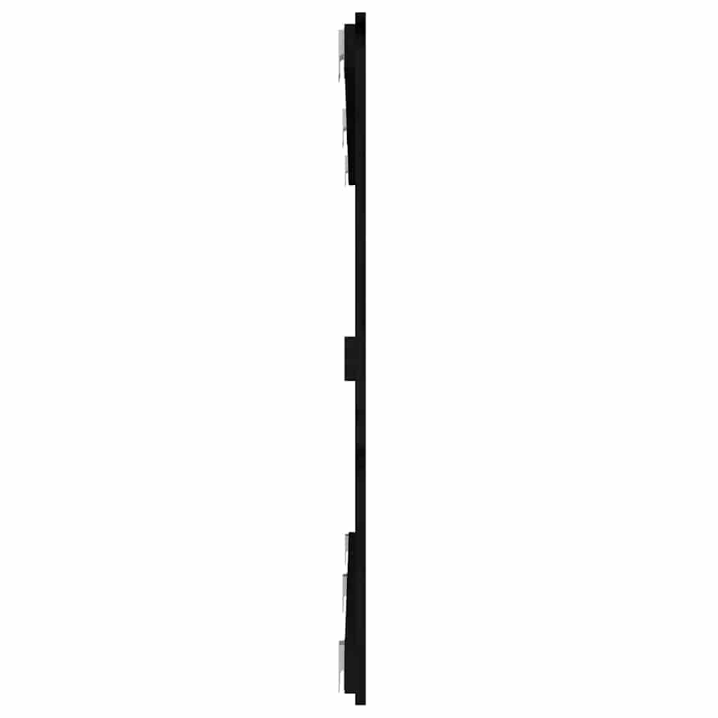 Wand-Kopfteil Schwarz 159,5x3x90 cm Massivholz Kiefer