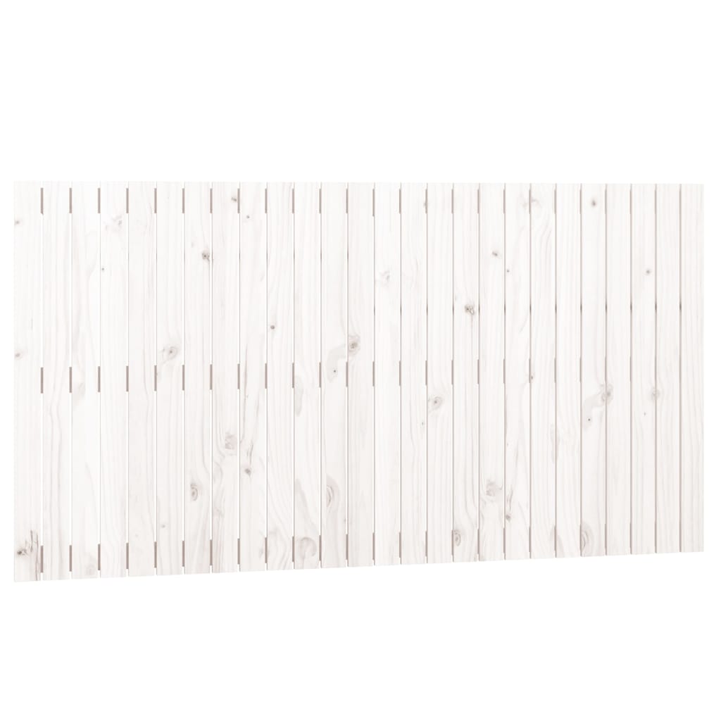 Wand-Kopfteil Weiß 166x3x90 cm Massivholz Kiefer