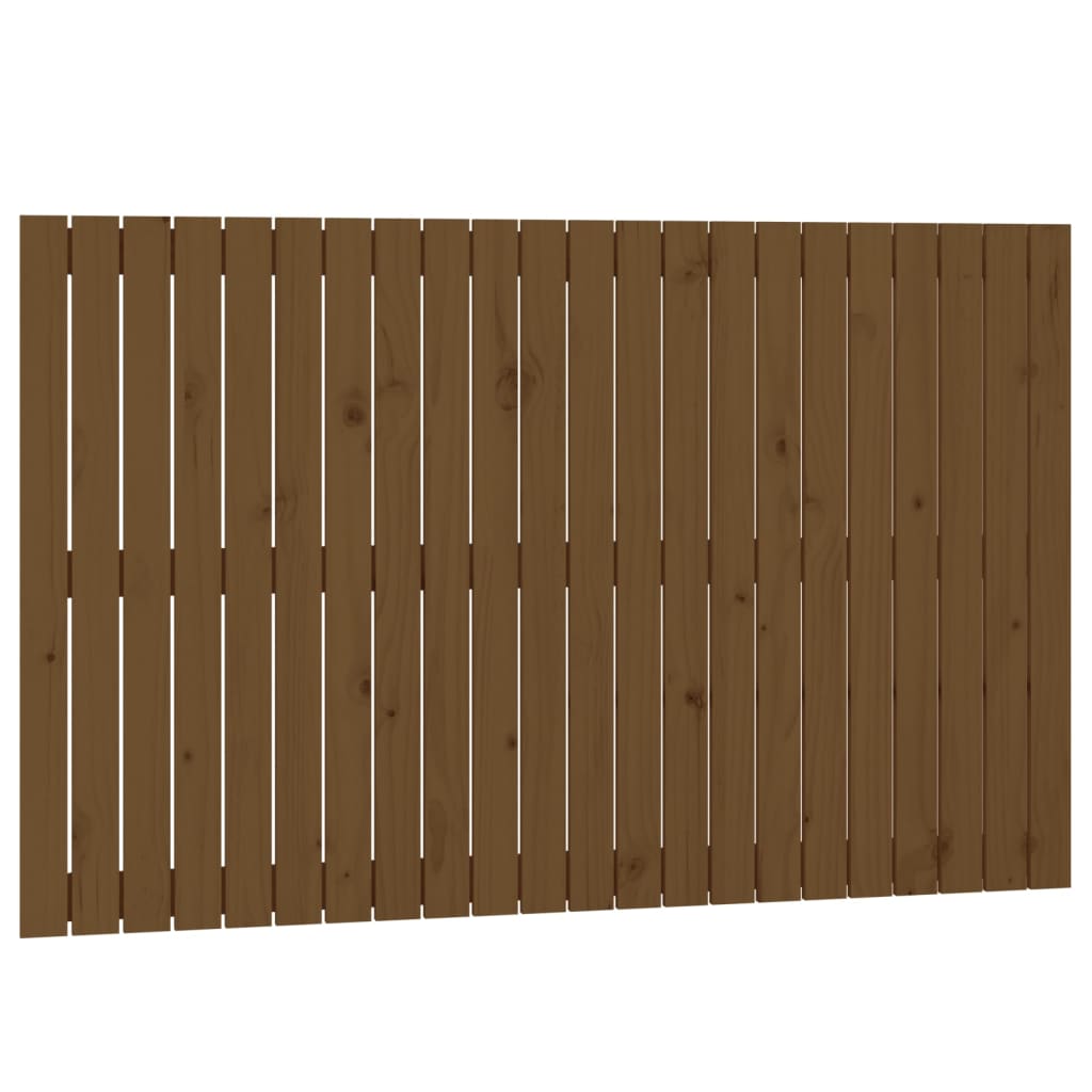 Wand-Kopfteil Honigbraun 140x3x90 cm Massivholz Kiefer