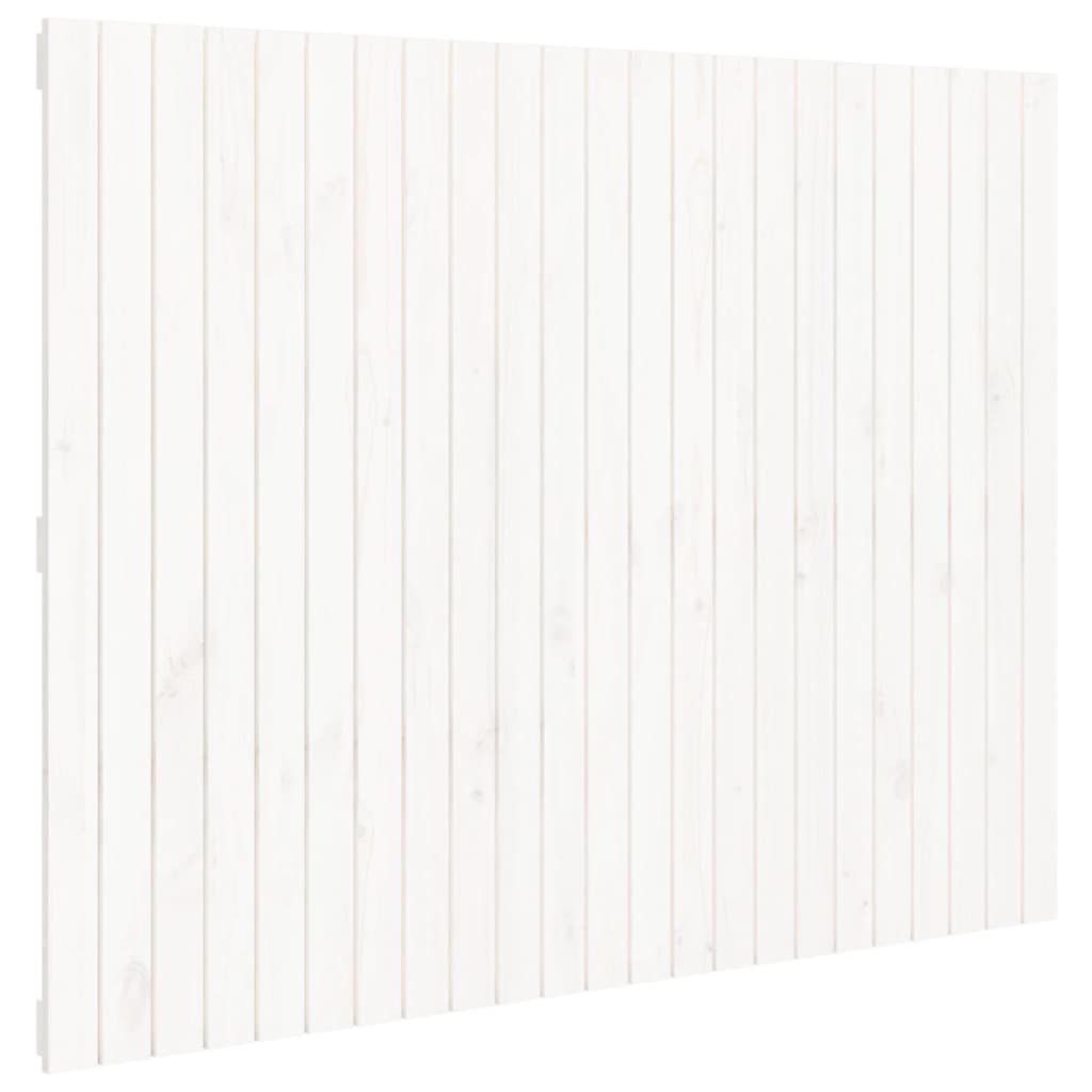 Wand-Kopfteil Weiß 146,5x3x110 cm Massivholz Kiefer