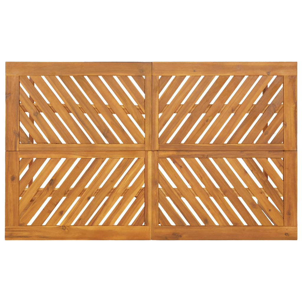 Garten Essgruppe 4 pcs Braun Massivholz Akazie