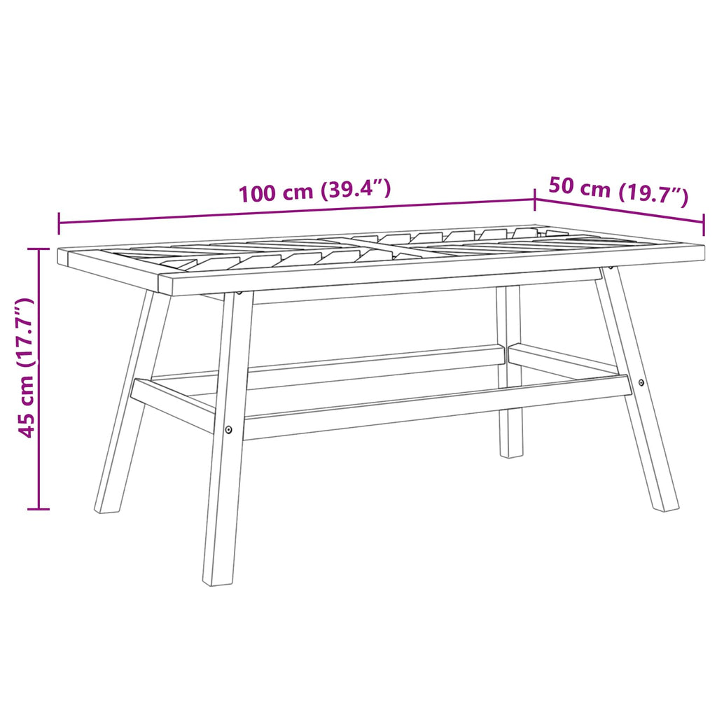 Garten-Lounge-Set 5 pcs Braun Massivholz Akazie