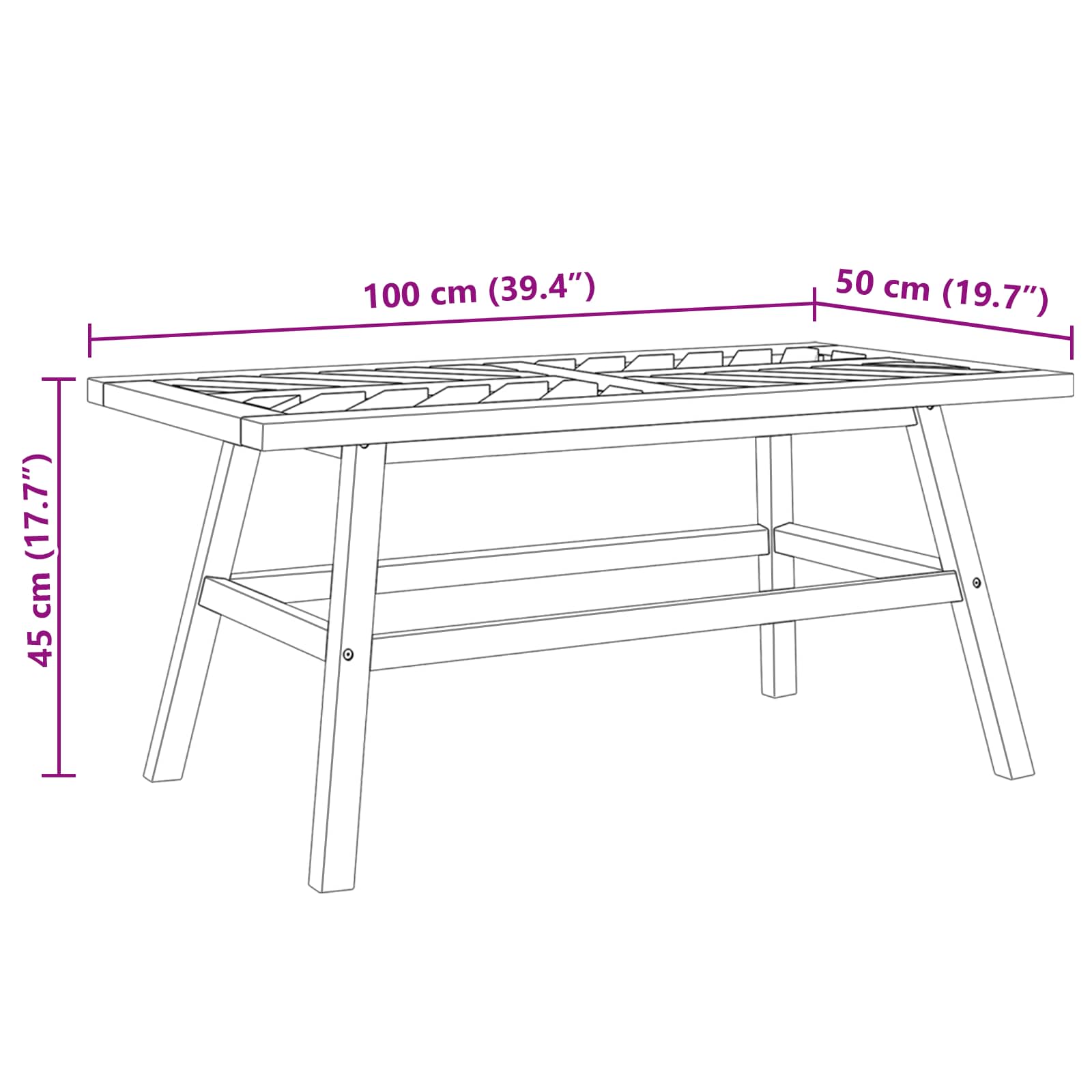 Garten-Lounge-Set 5 pcs Braun Massivholz Akazie