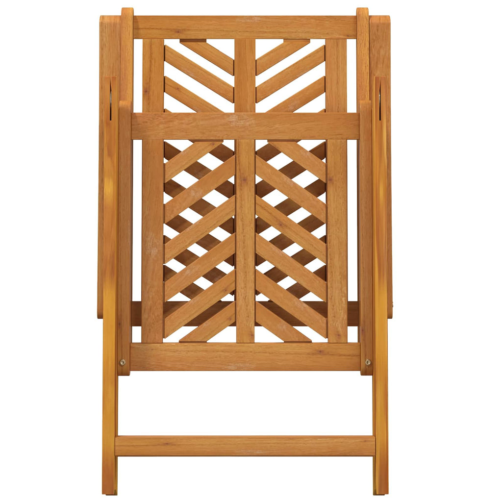 Gartenstuhl 4 pcs Braun 57 x 72 x 109 cm Massivholz Akazie