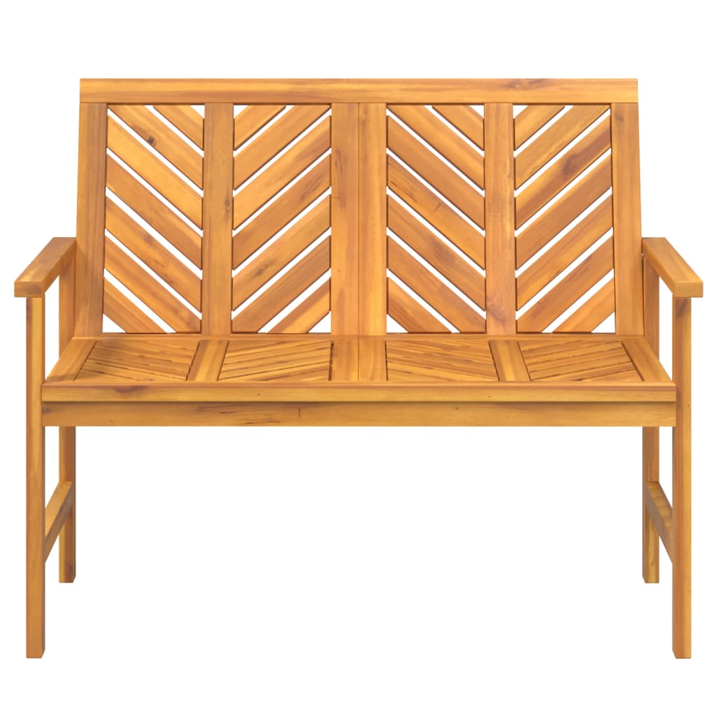 Gartenbank 109 cm Massivholz Akazie