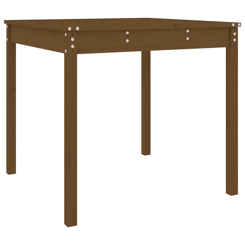 Gartentisch Honigbraun 82,5x82,5x76 cm Massivholz Kiefer