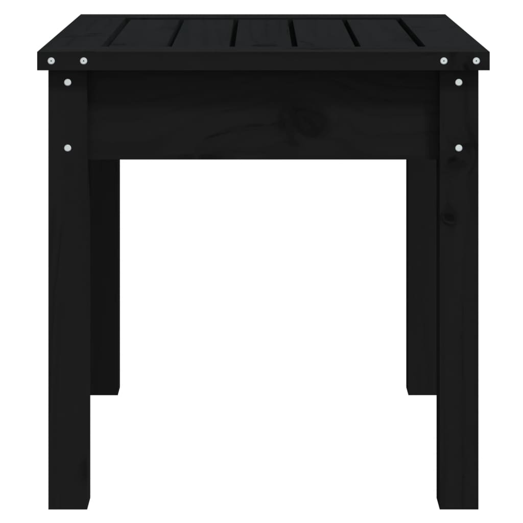Gartenbank Schwarz 50x44x45 cm Massivholz Kiefer