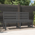 Gartenbank Grau 157,5 cm Massivholz Kiefer