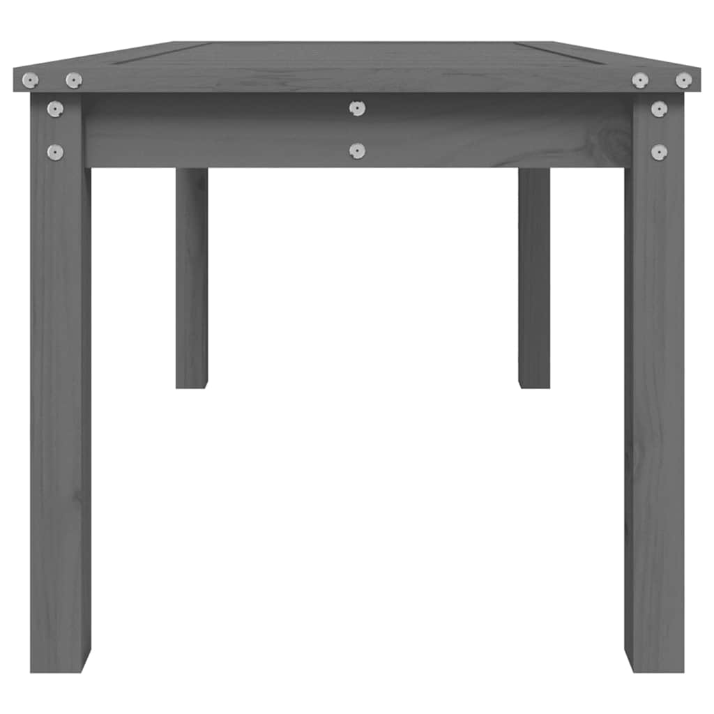 Gartentisch Grau 82,5x50,5x45 cm Massivholz Kiefer